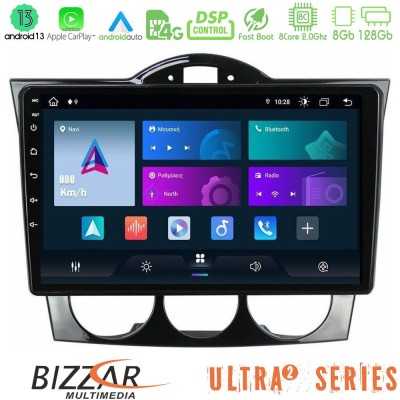 Bizzar Ultra Series Mazda RX8 2003-2008 8Core Android13 8+128GB Navigation Multimedia Tablet 9"