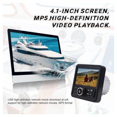 Bizzar Marine Multimedia Receiver Radio / TFT / Usb / Aux / BT Audio