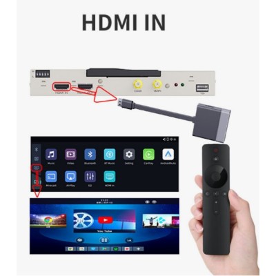 VW/SKODA/SEAT/AUDI MQB (MIB/MIB2) Wireless CarPlay | Android Auto Interface | Camera In | HDMI in