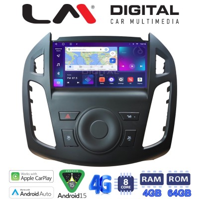 LM Digital - LM ZC8858B GPS Οθόνη OEM Multimedia Αυτοκινήτου για Ford Transit Connect 2013 2017 (CarPlay/AndroidAuto/BT/GPS/WIF