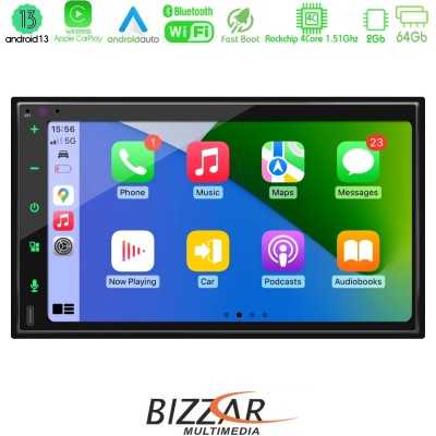 Bizzar 2DIN Deck 4core Android13 4+32GB Navigation Multimedia Deckless 6.9" με Carplay/AndroidAuto Bizzar 2DIN Deck 4core Android13 4+32GB Navigation Multimedia Deckless 6.9" με Carplay/AndroidAuto