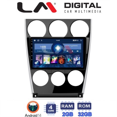 LM Digital - LM ZL4436 GPS Οθόνη OEM Multimedia Αυτοκινήτου για MAZDA 6 facelift 20052008 (BT/GPS/WIFI)