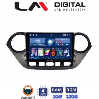 LM Digital - LM ZL4406 GPS Οθόνη OEM Multimedia Αυτοκινήτου για Hyundai i10 2014 (BT/GPS/WIFI)