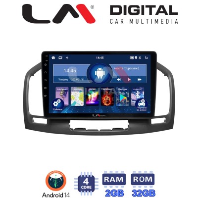 LM Digital - LM ZL4114 GPS Οθόνη OEM Multimedia Αυτοκινήτου για OPEL INSIGNIA 2007-2013 (BT/GPS/WIFI)