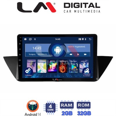 LM Digital - LM ZL4219 GPS Οθόνη OEM Multimedia Αυτοκινήτου για BMW X1 (E84) 20092014 (BT/GPS/WIFI)