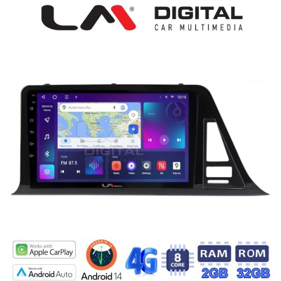 LM Digital - LM ZR8445 GPS Οθόνη OEM Multimedia Αυτοκινήτου για Toyota CH-R 2017 (CarPlay/AndroidAuto/BT/GPS/WIFI/GPRS)