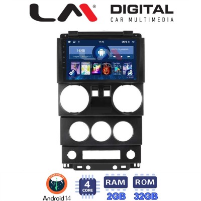 LM Digital - LM ZL4748 GPS Οθόνη OEM Multimedia Αυτοκινήτου για JEEP WRANGLER 2007 2011 (BT/GPS/WIFI)