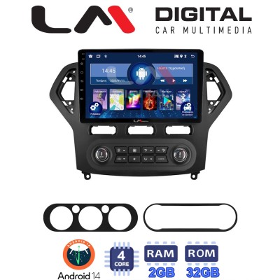 LM Digital - LM ZL4367B GPS Οθόνη OEM Multimedia Αυτοκινήτου για FORD MONDEO 2007 2010 (BT/GPS/WIFI)