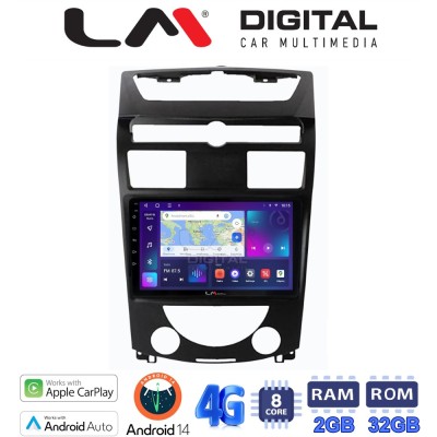 LM Digital - LM ZR8014 GPS Οθόνη OEM Multimedia Αυτοκινήτου για Ssangyong Rexton 20062015 (CarPlay/AndroidAuto/BT/GPS/WIFI/GPRS)