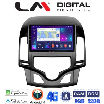 LM Digital - LM ZR8043CL GPS Οθόνη OEM Multimedia Αυτοκινήτου για HYUNDAI i30 2007-2012 (CarPlay/AndroidAuto/BT/GPS/WIFI/GPRS)