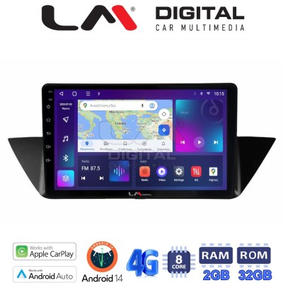 LM Digital - LM ZR8219 GPS Οθόνη OEM Multimedia Αυτοκινήτου για BMW X1 (E84) 20092014 (CarPlay/AndroidAuto/BT/GPS/WIFI/GPRS)