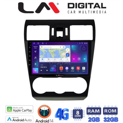 LM Digital - LM ZR8262 GPS Οθόνη OEM Multimedia Αυτοκινήτου για SUBARU IMPREZA-FORESTER 2013 (CarPlay/AndroidAuto/BT/GPS/WIFI/GP