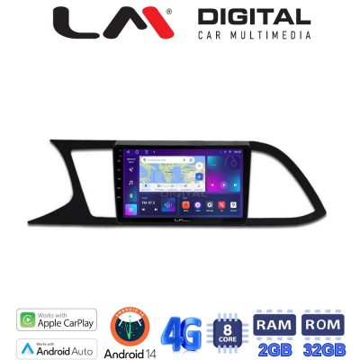 LM Digital - LM ZR8306 GPS Οθόνη OEM Multimedia Αυτοκινήτου για SEAT LEON 2012 (CarPlay/AndroidAuto/BT/GPS/WIFI/GPRS)