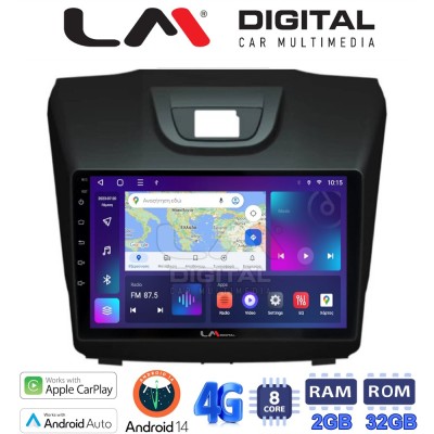 LM Digital - LM ZR8435 GPS Οθόνη OEM Multimedia Αυτοκινήτου για ISUZU DMAX 2012 (CarPlay/AndroidAuto/BT/GPS/WIFI/GPRS)