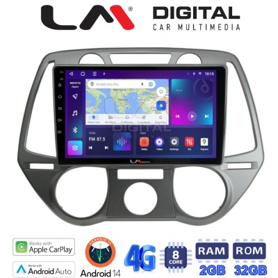 LM Digital - LM ZR8838 GPS Οθόνη OEM Multimedia Αυτοκινήτου για Hyundai i20 2008 2014 (CarPlay/AndroidAuto/BT/GPS/WIFI/GPRS)