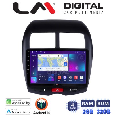 LM Digital - LM ZN4026 GPS Οθόνη OEM Multimedia Αυτοκινήτου για MITSUBISHI ASX 2008 (CarPlay/AndroidAuto/BT/GPS/WIFI/GPRS)