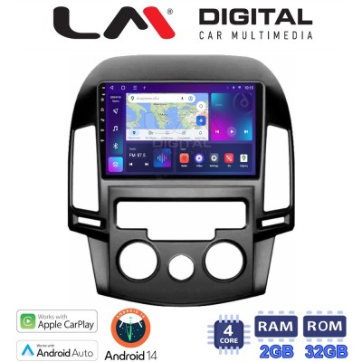 LM Digital - LM ZN4043AC GPS Οθόνη OEM Multimedia Αυτοκινήτου για HYUNDAI i30 2007-2012 (CarPlay/AndroidAuto/BT/GPS/WIFI/GPRS)