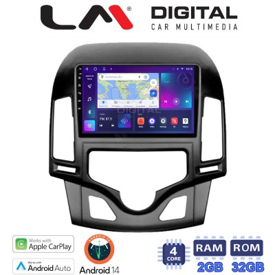 LM Digital - LM ZN4043CL GPS Οθόνη OEM Multimedia Αυτοκινήτου για HYUNDAI i30 2007-2012 (CarPlay/AndroidAuto/BT/GPS/WIFI/GPRS)