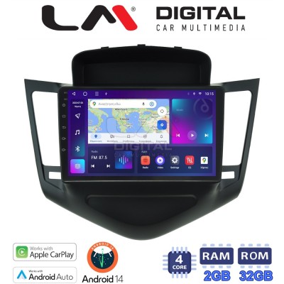 LM Digital - LM ZN4045 GPS Οθόνη OEM Multimedia Αυτοκινήτου για CHEVROLET CRUZE 20082013 (CarPlay/AndroidAuto/BT/GPS/WIFI/GPRS)