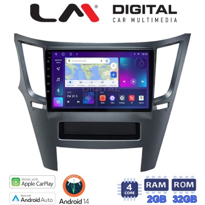 LM Digital - LM ZN4061 GPS Οθόνη OEM Multimedia Αυτοκινήτου για Subaru Legacy-Outback 20092013 (CarPlay/AndroidAuto/BT/GPS/WIFI/