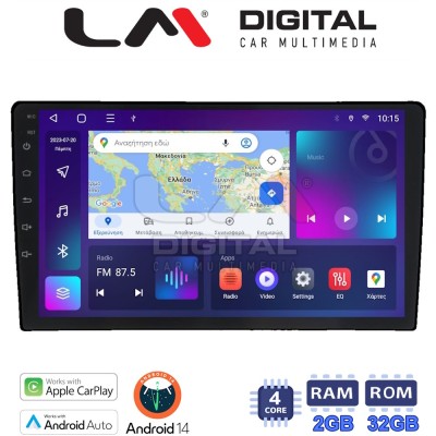 LM Digital - LM ZN4086 GPS Οθόνη OEM Multimedia Αυτοκινήτου για KIA CEED 20092012 (CarPlay/AndroidAuto/BT/GPS/WIFI/GPRS)