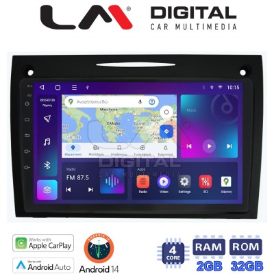 LM Digital - LM ZN4096 GPS Οθόνη OEM Multimedia Αυτοκινήτου για Mercedes SLK (W171) (CarPlay/AndroidAuto/BT/GPS/WIFI/GPRS)