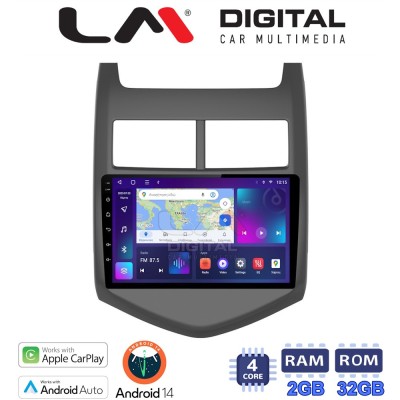 LM Digital - LM ZN4107 GPS Οθόνη OEM Multimedia Αυτοκινήτου για CHEVROLET AVEO 2012 (CarPlay/AndroidAuto/BT/GPS/WIFI/GPRS)