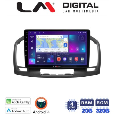 LM Digital - LM ZN4114 GPS Οθόνη OEM Multimedia Αυτοκινήτου για OPEL INSIGNIA 2007-2013 (CarPlay/AndroidAuto/BT/GPS/WIFI/GPRS)