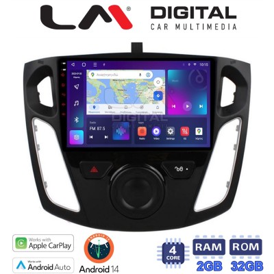 LM Digital - LM ZN4150 GPS Οθόνη OEM Multimedia Αυτοκινήτου για FORD FOCUS 20152018 (CarPlay/AndroidAuto/BT/GPS/WIFI/GPRS)