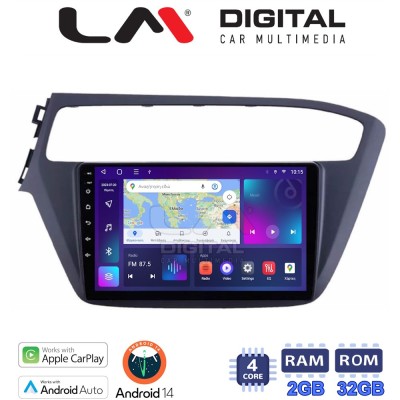 LM Digital - LM ZN4226 GPS Οθόνη OEM Multimedia Αυτοκινήτου για Hyundai i20 2019 (CarPlay/AndroidAuto/BT/GPS/WIFI/GPRS)