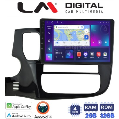 LM Digital - LM ZN4231 GPS Οθόνη OEM Multimedia Αυτοκινήτου για MITSUBISHI OUTLANDER 2013 (CarPlay/AndroidAuto/BT/GPS/WIFI/GPRS)
