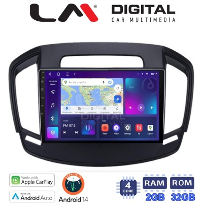 LM Digital - LM ZN4338 GPS Οθόνη OEM Multimedia Αυτοκινήτου για OPEL INSIGNIA 2014 (CarPlay/AndroidAuto/BT/GPS/WIFI/GPRS)
