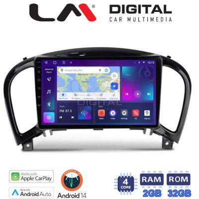 LM Digital - LM ZN4352 GPS Οθόνη OEM Multimedia Αυτοκινήτου για NISSAN JUKE 2009 (CarPlay/AndroidAuto/BT/GPS/WIFI/GPRS)