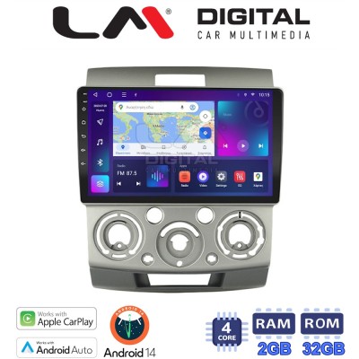 LM Digital - LM ZN4360 GPS Οθόνη OEM Multimedia Αυτοκινήτου για MAZDA BT 50 & FORD RANGER 20062011 (CarPlay/AndroidAuto/BT/GPS/W