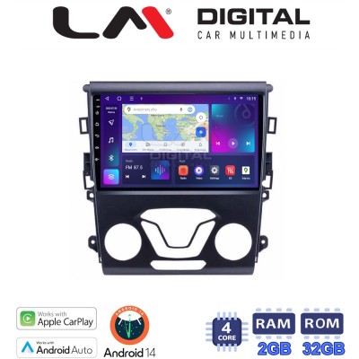 LM Digital - LM ZN4369 GPS Οθόνη OEM Multimedia Αυτοκινήτου για FORD MONDEO 2014 (CarPlay/AndroidAuto/BT/GPS/WIFI/GPRS)