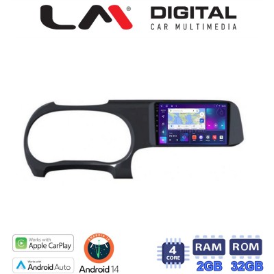 LM Digital - LM ZN4388 GPS Οθόνη OEM Multimedia Αυτοκινήτου για HYUNDAI i10 2020 (CarPlay/AndroidAuto/BT/GPS/WIFI/GPRS)