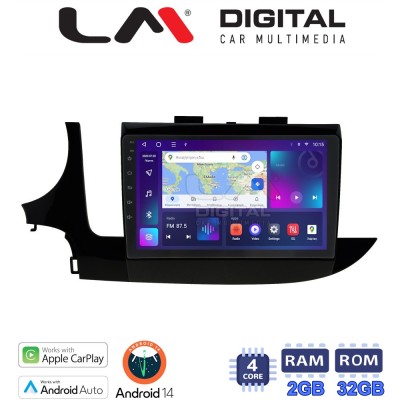 LM Digital - LM ZN4536 GPS Οθόνη OEM Multimedia Αυτοκινήτου για OPEL MOKKA 2016 (CarPlay/AndroidAuto/BT/GPS/WIFI/GPRS)