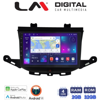 LM Digital - LM ZN4674 GPS Οθόνη OEM Multimedia Αυτοκινήτου για Opel Astra K 2016 (CarPlay/AndroidAuto/BT/GPS/WIFI/GPRS)