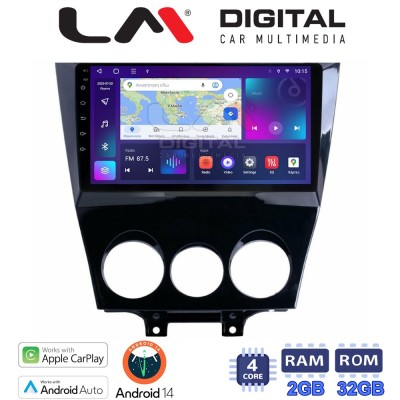LM Digital - LM ZN4301 GPS Οθόνη OEM Multimedia Αυτοκινήτου για Mazda RX8 20012008 (CarPlay/AndroidAuto/BT/GPS/WIFI/GPRS)