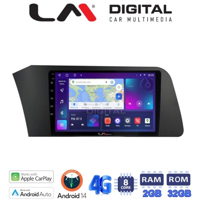 LM Digital - LM ZR8227 GPS Οθόνη OEM Multimedia Αυτοκινήτου για Hyundai Elantra 2021 (CarPlay/AndroidAuto/BT/GPS/WIFI/GPRS)