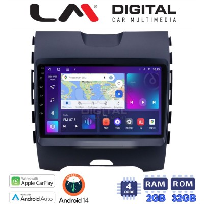 LM Digital - LM ZN4248 GPS Οθόνη OEM Multimedia Αυτοκινήτου για Ford Edge 2016 (CarPlay/AndroidAuto/BT/GPS/WIFI/GPRS)
