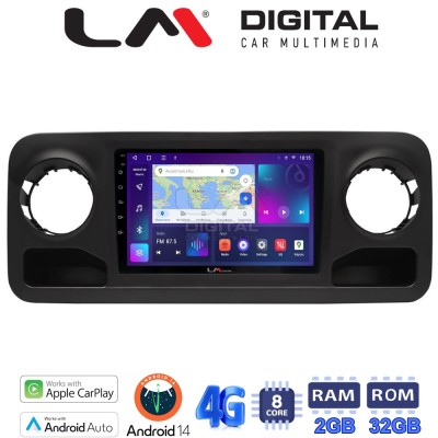 LM Digital - LM ZR8670 GPS Οθόνη OEM Multimedia Αυτοκινήτου για Mercedes Sprinter 2019 (CarPlay/AndroidAuto/BT/GPS/WIFI/GPRS)