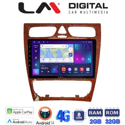 LM Digital - LM ZR8171W GPS Οθόνη OEM Multimedia Αυτοκινήτου για Mercedes C Class 1999 2004 (Προ Facelift) (CarPlay/AndroidAuto