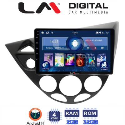 LM Digital - LM ZL4236 GPS Οθόνη OEM Multimedia Αυτοκινήτου για Ford Focus 1998 2004 (BT/GPS/WIFI/GPRS)
