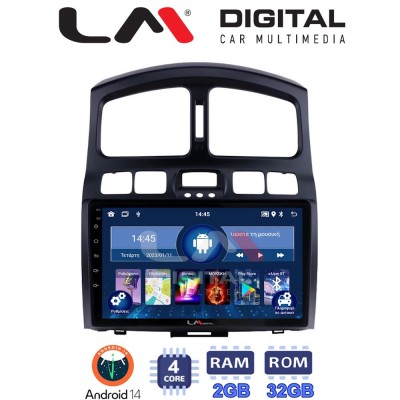 LM Digital - LM ZL4317 GPS Οθόνη OEM Multimedia Αυτοκινήτου για Hyundai Santa Fe 2000 2006 (BT/GPS/WIFI/GPRS)