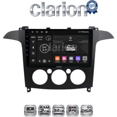 CLARION GL31003A Οθόνη OEM Multimedia Αυτοκινήτου για Ford S-Max 2006 2014 (CarPlay/AndroidAuto/BT/GPS/WIFI/GPRS)