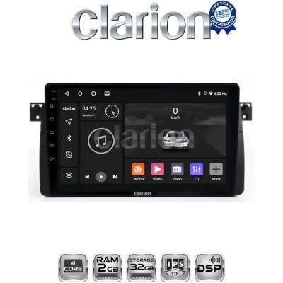 CLARION GL31052 Οθόνη OEM Multimedia Αυτοκινήτου για BMW Σειρά 3 (E46) 19982005 (CarPlay/AndroidAuto/BT/GPS/WIFI/GPRS)