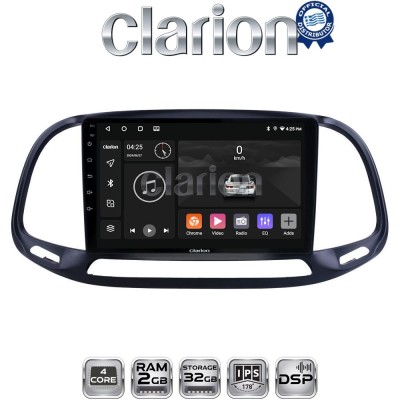 CLARION GL31197 Οθόνη OEM Multimedia Αυτοκινήτου για Fiat Doblo - Combo 2015 2018 (CarPlay/AndroidAuto/BT/GPS/WIFI/GPRS)