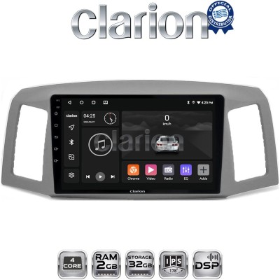 CLARION GL31307 Οθόνη OEM Multimedia Αυτοκινήτου για Jeep Grand Cherokee 2004 2011 (CarPlay/AndroidAuto/BT/GPS/WIFI/GPRS)