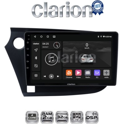 CLARION GL31381 Οθόνη OEM Multimedia Αυτοκινήτου για HONDA INSIGHT 20092014 (CarPlay/AndroidAuto/BT/GPS/WIFI/GPRS)